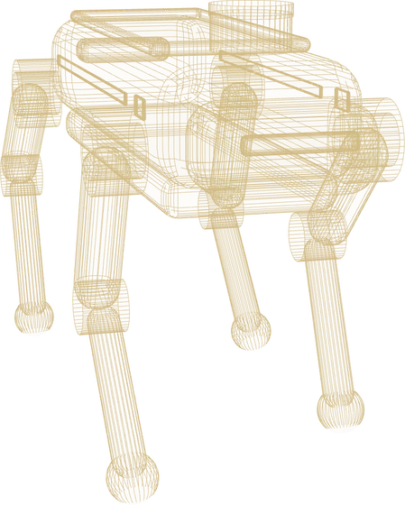 Quadruped robot, structure